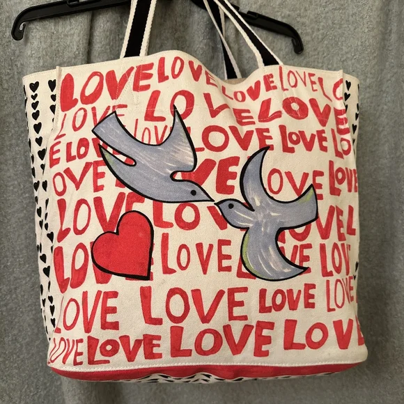 Brighton Red Heart Tote Bag - Picture 2 of 5